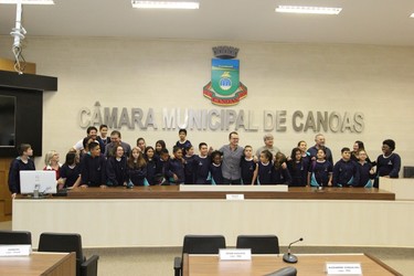 Visita dos alunos da EMEF David Canabarro
